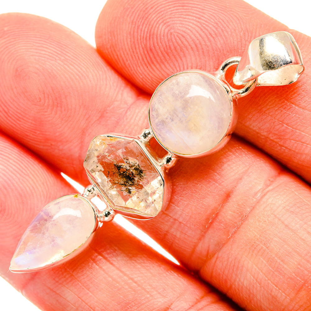 Herkimer Diamond Pendants handcrafted by Anasilvercos - PD33440