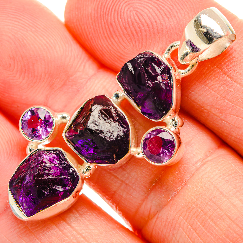 Amethyst Pendants handcrafted by Anasilvercos - PD33443