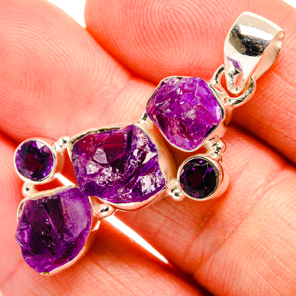 Amethyst Pendants handcrafted by Anasilvercos - PD33451