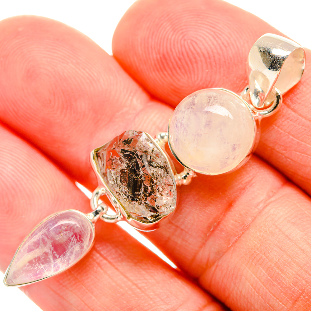 Herkimer Diamond Pendants handcrafted by Anasilvercos - PD33457