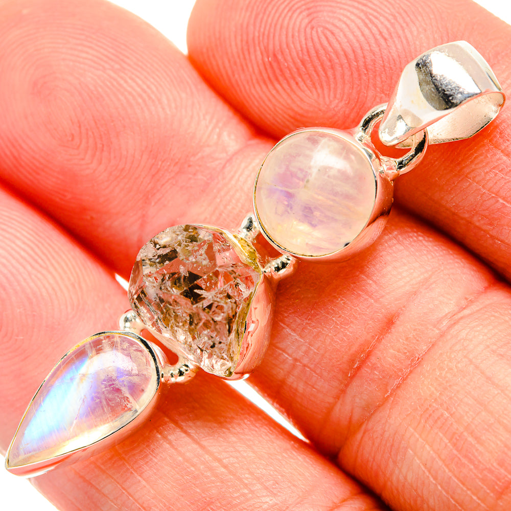 Herkimer Diamond Pendants handcrafted by Anasilvercos - PD33458