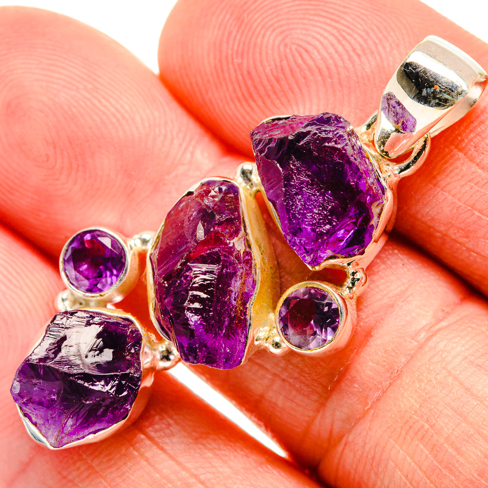 Amethyst Pendants handcrafted by Anasilvercos - PD33461
