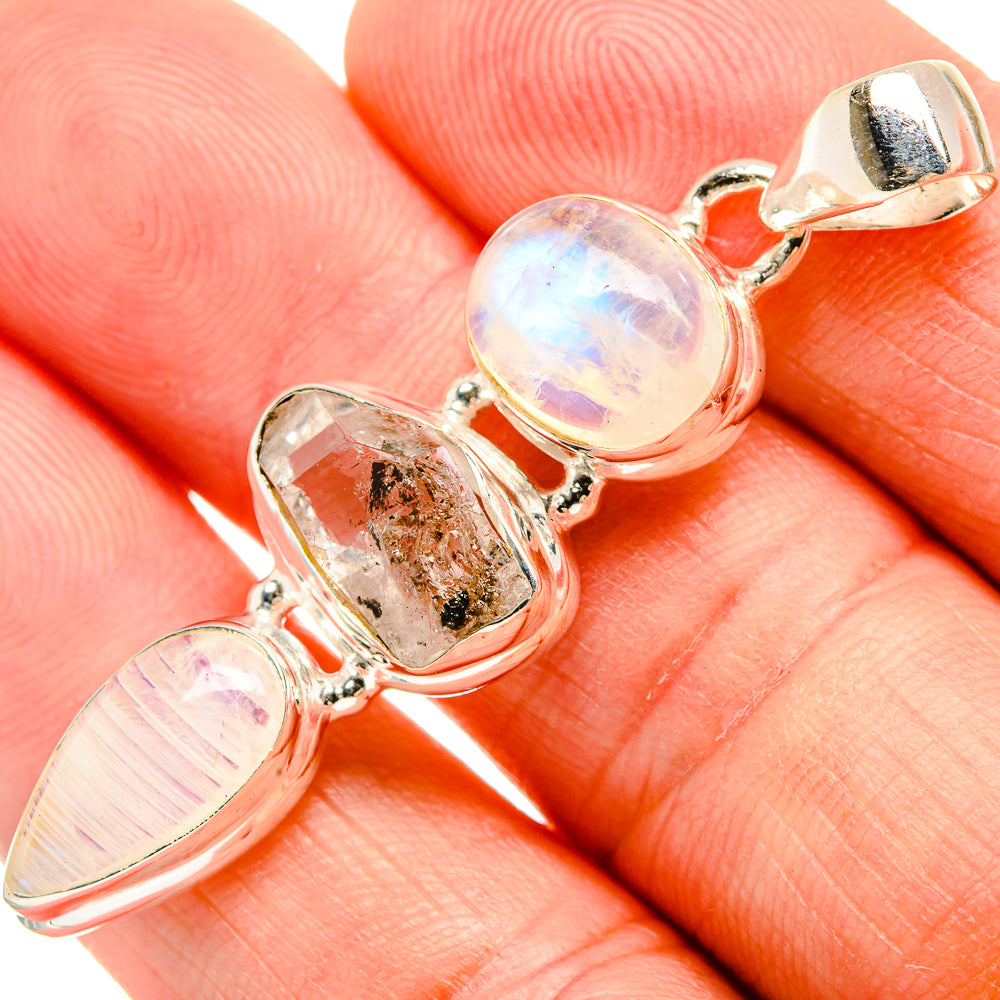Herkimer Diamond Pendants handcrafted by Anasilvercos - PD33464