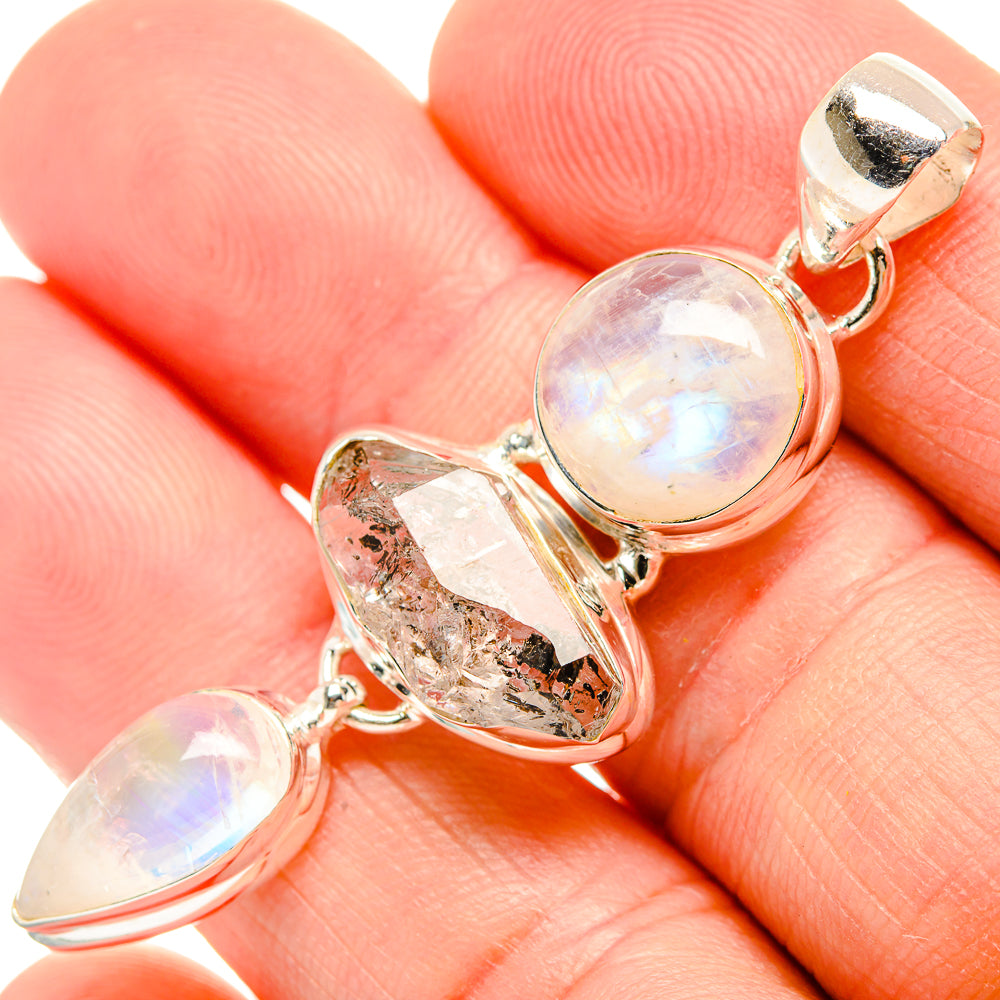 Herkimer Diamond Pendants handcrafted by Anasilvercos - PD33470