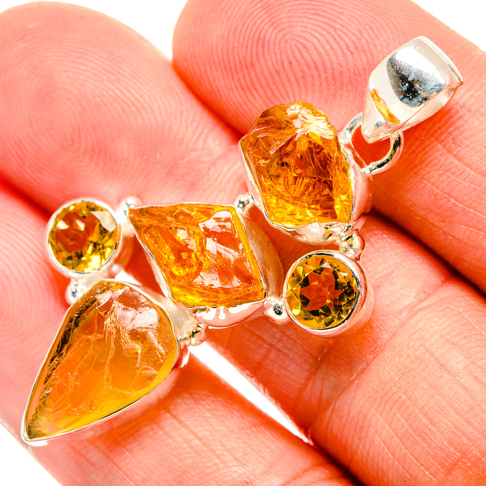 Citrine Pendants handcrafted by Anasilvercos - PD33471