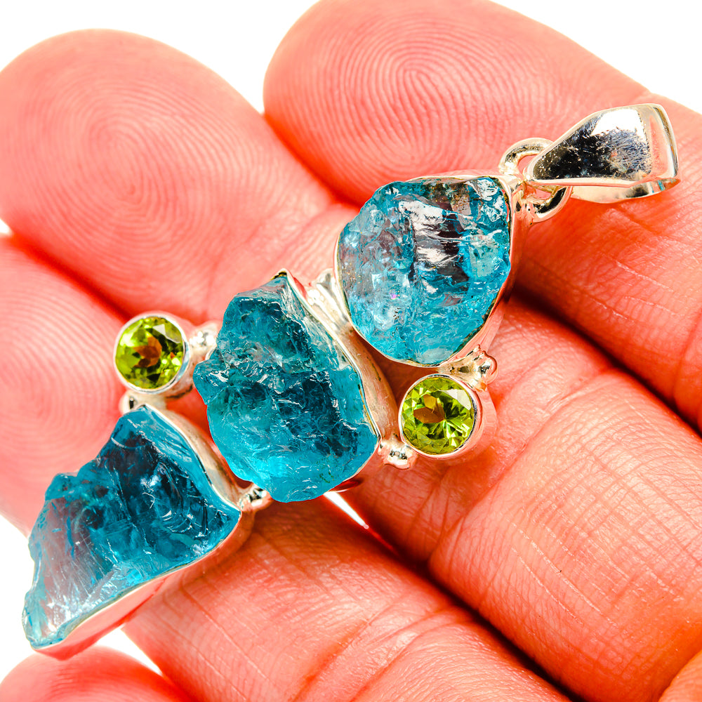 Apatite Pendants handcrafted by Anasilvercos - PD33484