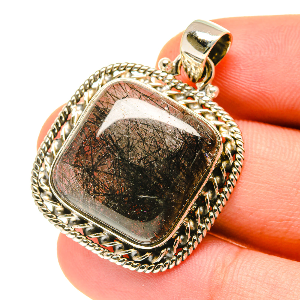 Tourmalinated Quartz Pendants handcrafted by Anasilvercos - PD3349