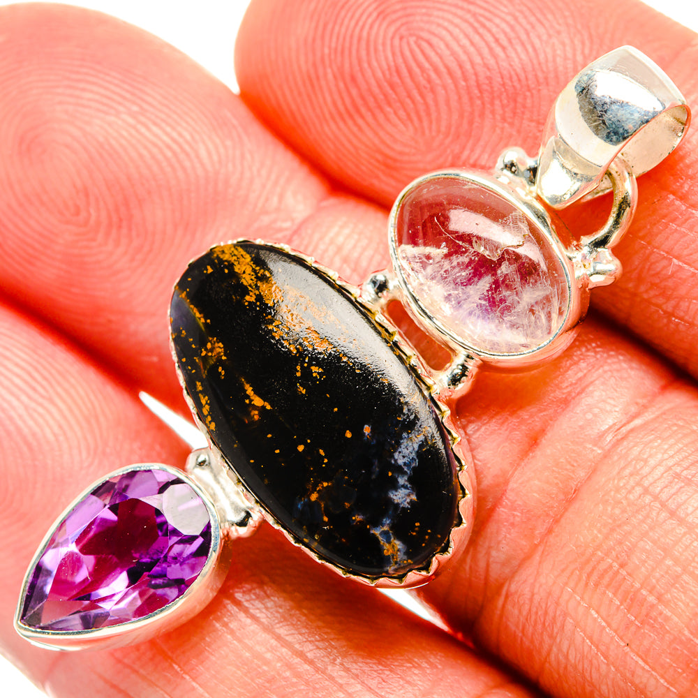 Pietersite Pendants handcrafted by Anasilvercos - PD33490