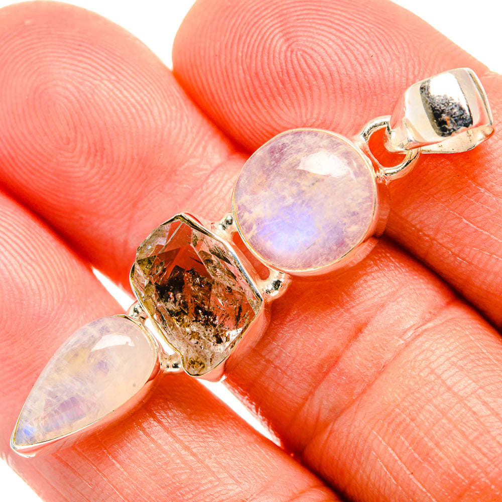 Herkimer Diamond Pendants handcrafted by Anasilvercos - PD33497