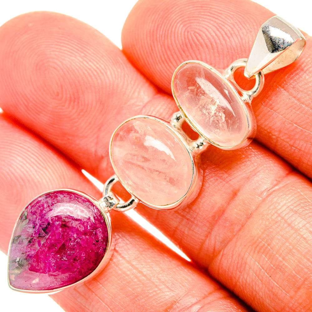 Russian Eudialyte Pendants handcrafted by Anasilvercos - PD33499
