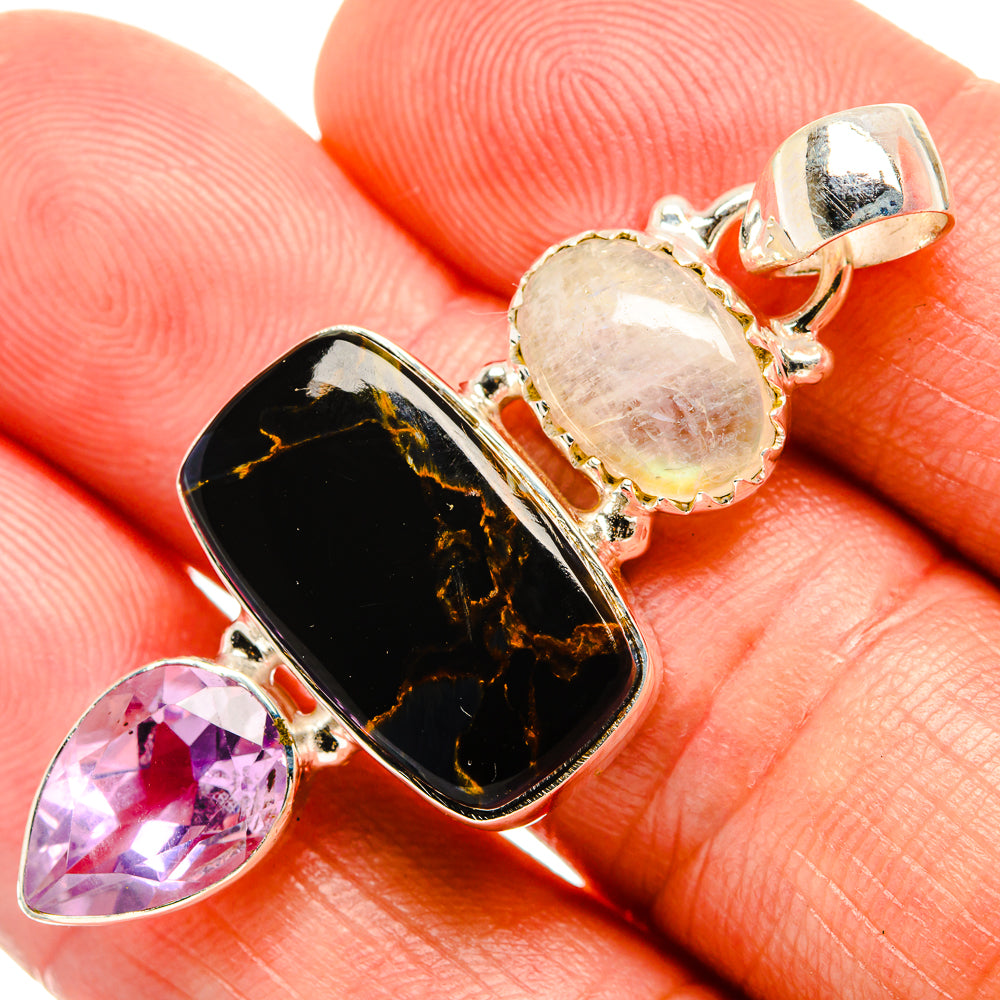 Pietersite Pendants handcrafted by Anasilvercos - PD33505