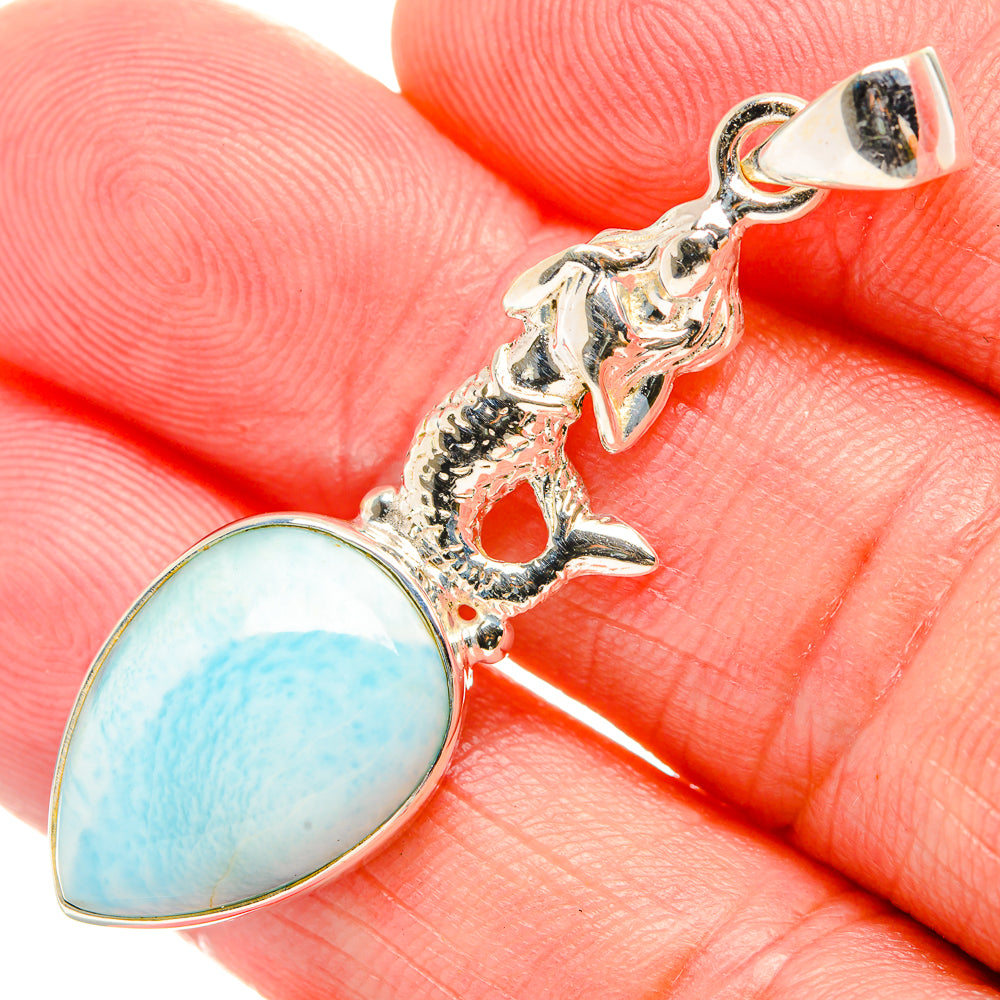 Larimar Pendants handcrafted by Anasilvercos - PD33522