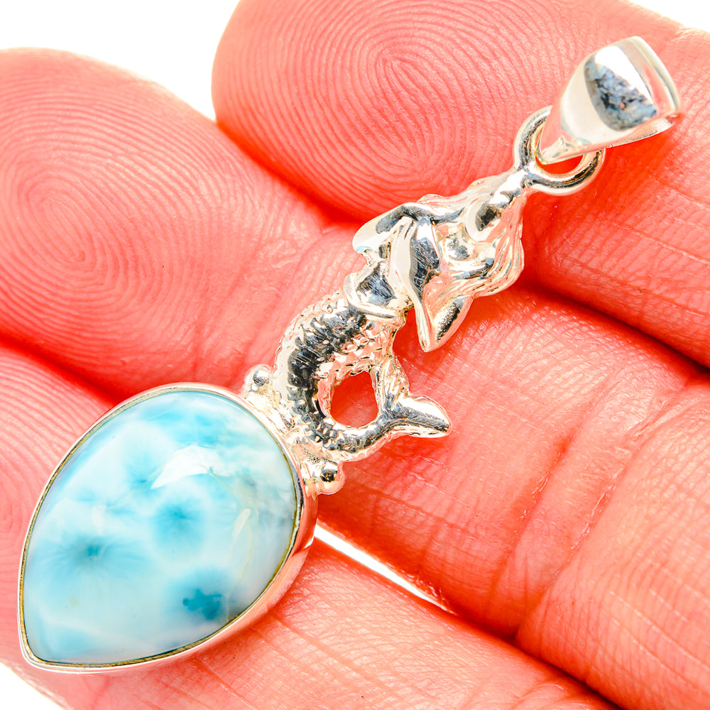 Larimar Pendants handcrafted by Anasilvercos - PD33523