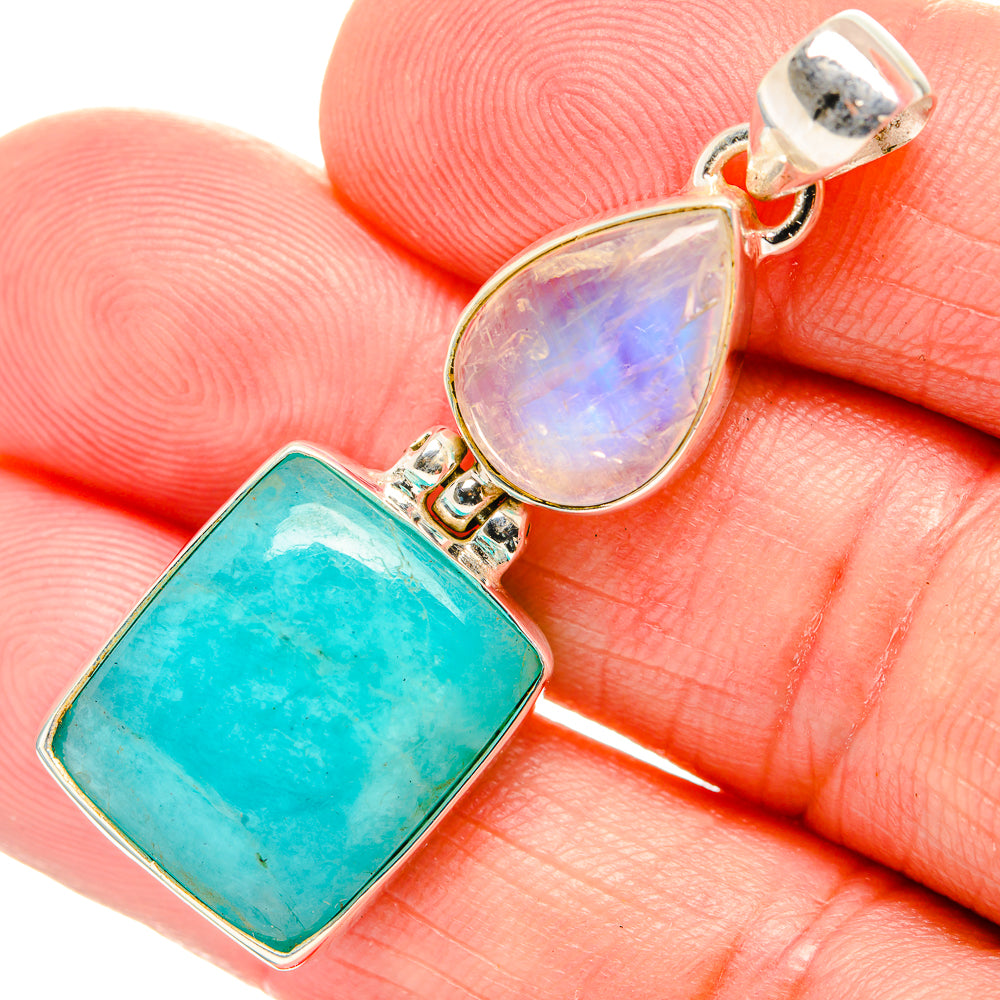 Amazonite Pendants handcrafted by Anasilvercos - PD33529