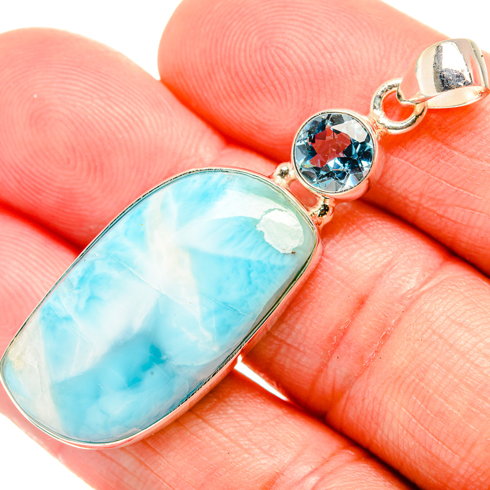 Larimar Pendants handcrafted by Anasilvercos - PD33547