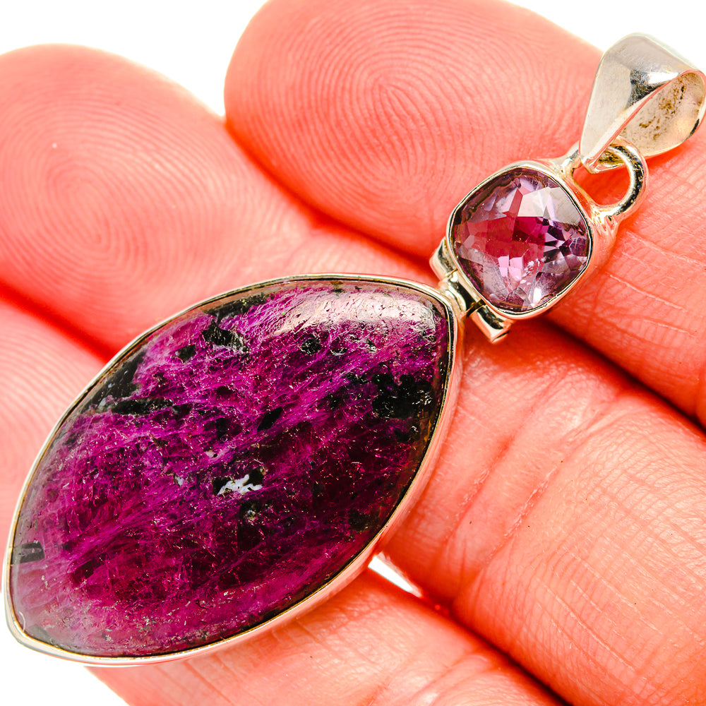 Russian Eudialyte Pendants handcrafted by Anasilvercos - PD33549