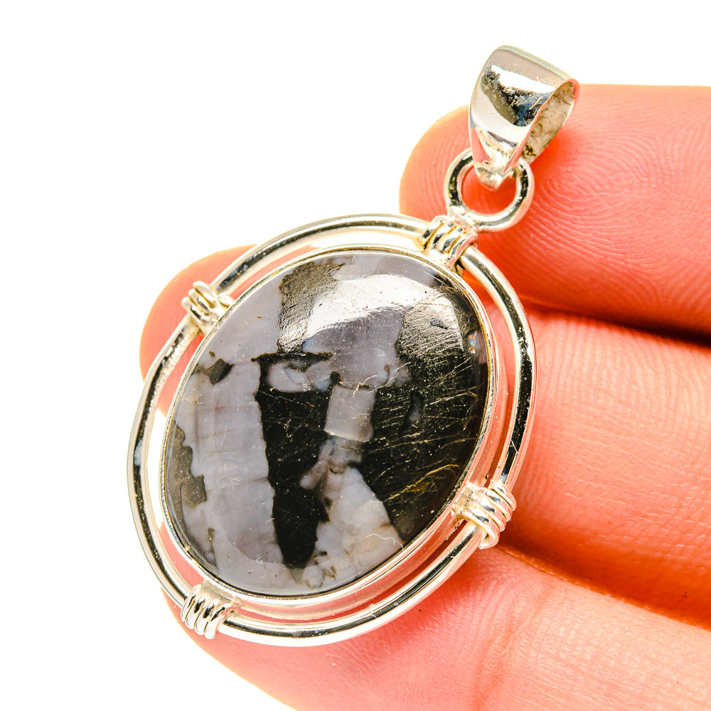 Gabbro Stone Pendants handcrafted by Anasilvercos - PD3355