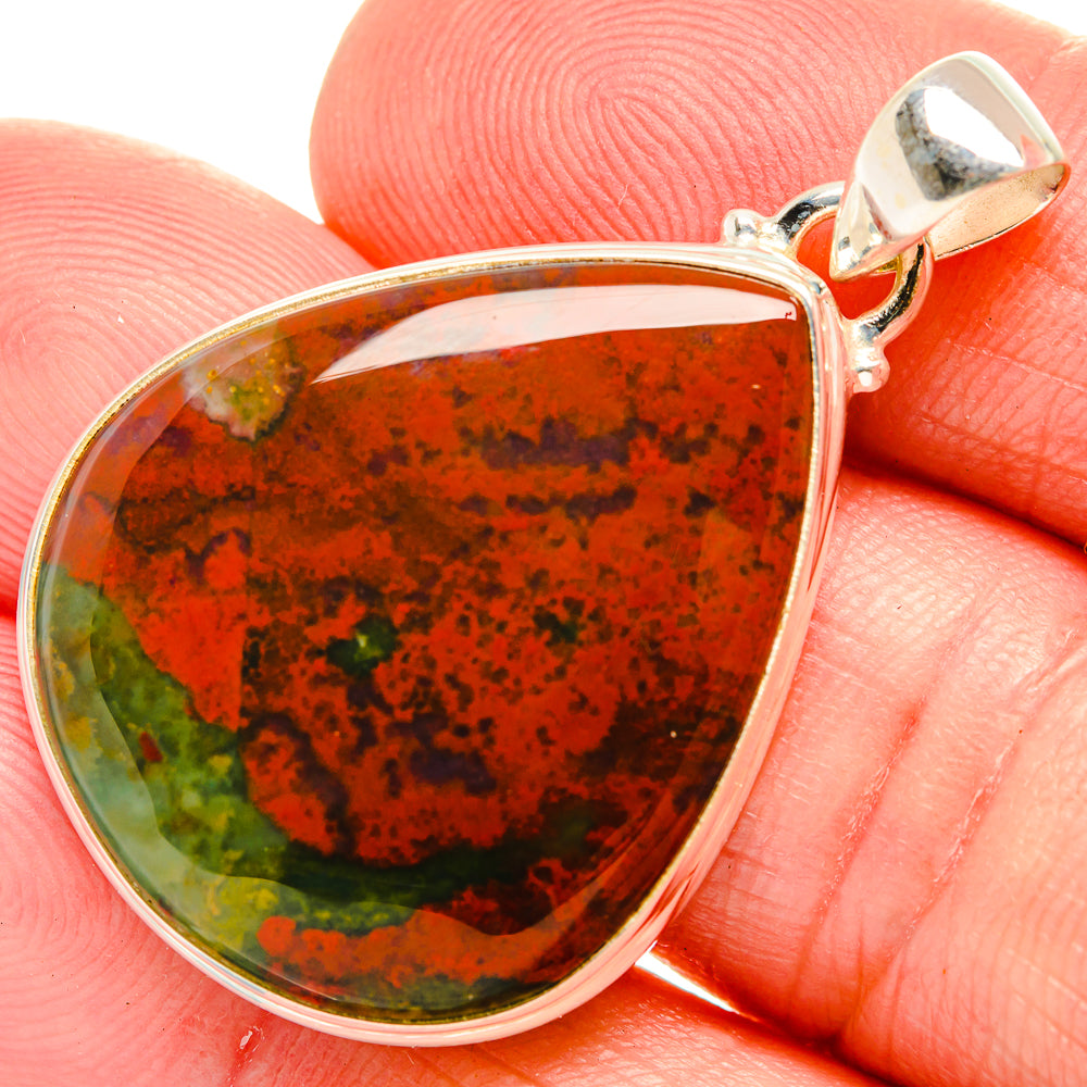 Bloodstone Pendants handcrafted by Anasilvercos - PD33551