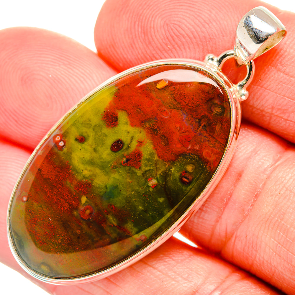 Bloodstone Pendants handcrafted by Anasilvercos - PD33554
