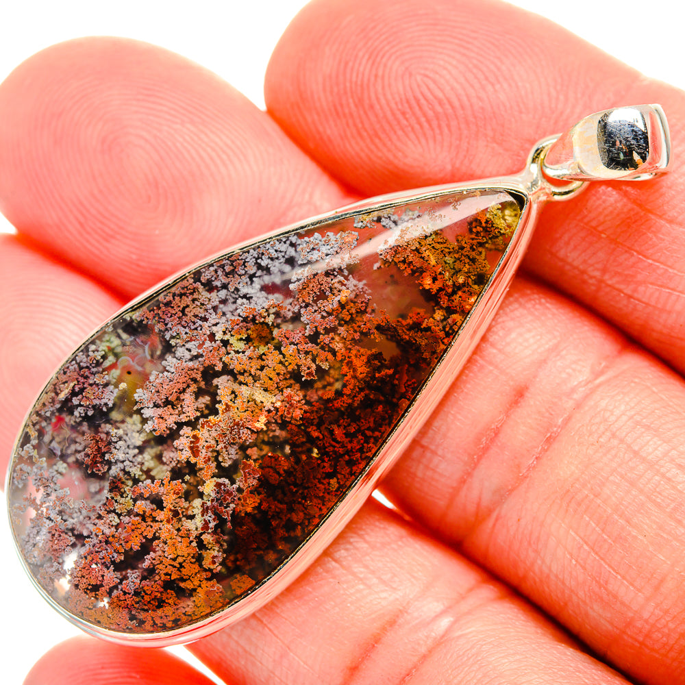 Plume Agate Pendants handcrafted by Anasilvercos - PD33565