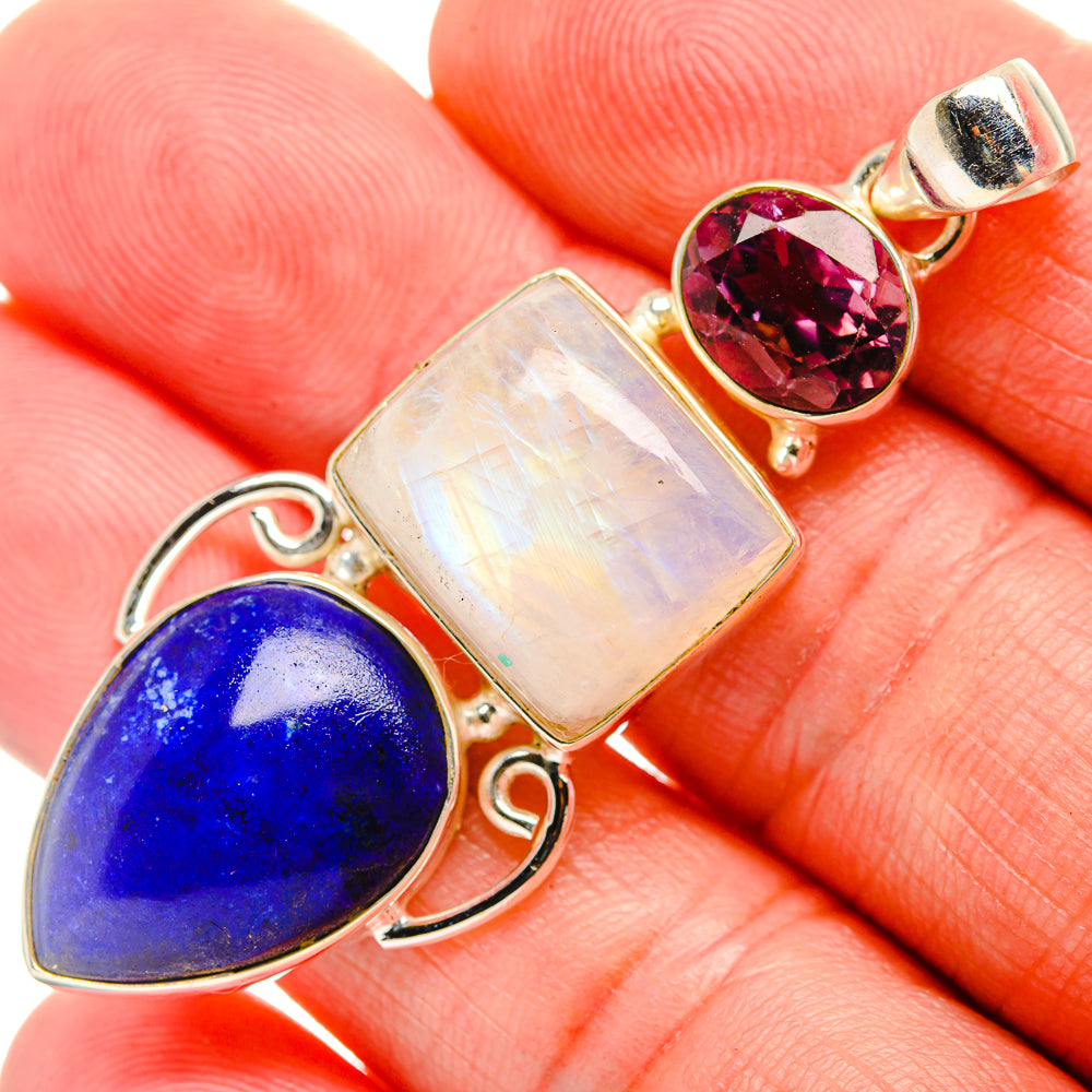 Lapis Lazuli Pendants handcrafted by Anasilvercos - PD33573