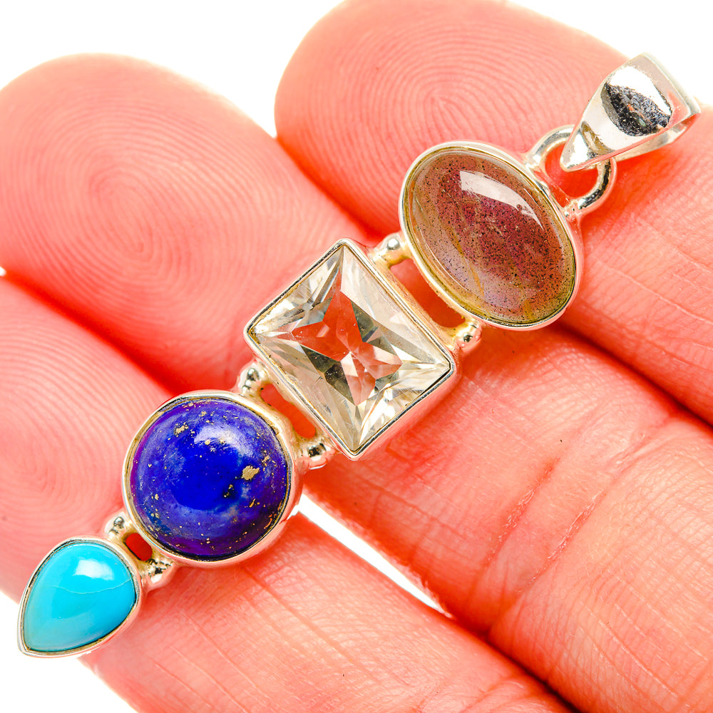 Lapis Lazuli Pendants handcrafted by Anasilvercos - PD33598