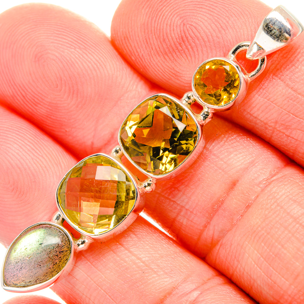 Citrine Pendants handcrafted by Anasilvercos - PD33613
