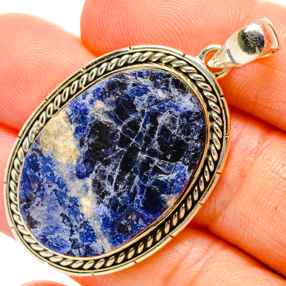 Sodalite Pendants handcrafted by Anasilvercos - PD33614