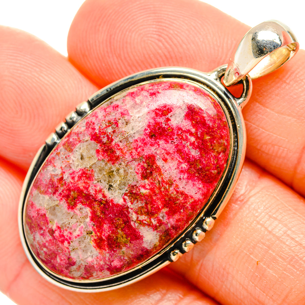 Thulite Pendants handcrafted by Anasilvercos - PD33615
