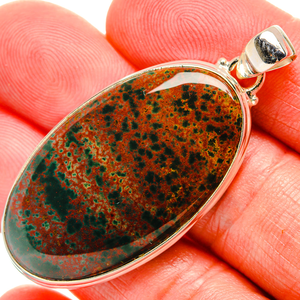 Bloodstone Pendants handcrafted by Anasilvercos - PD33616