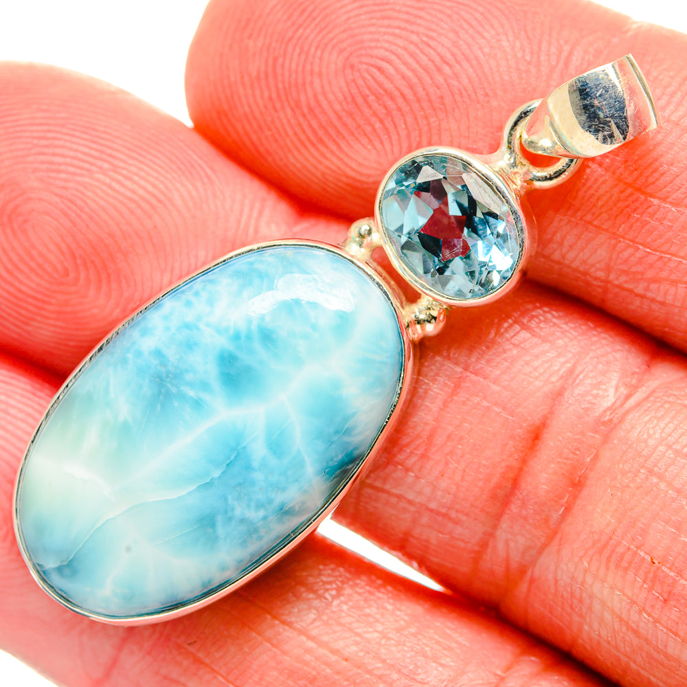 Larimar Pendants handcrafted by Anasilvercos - PD33620