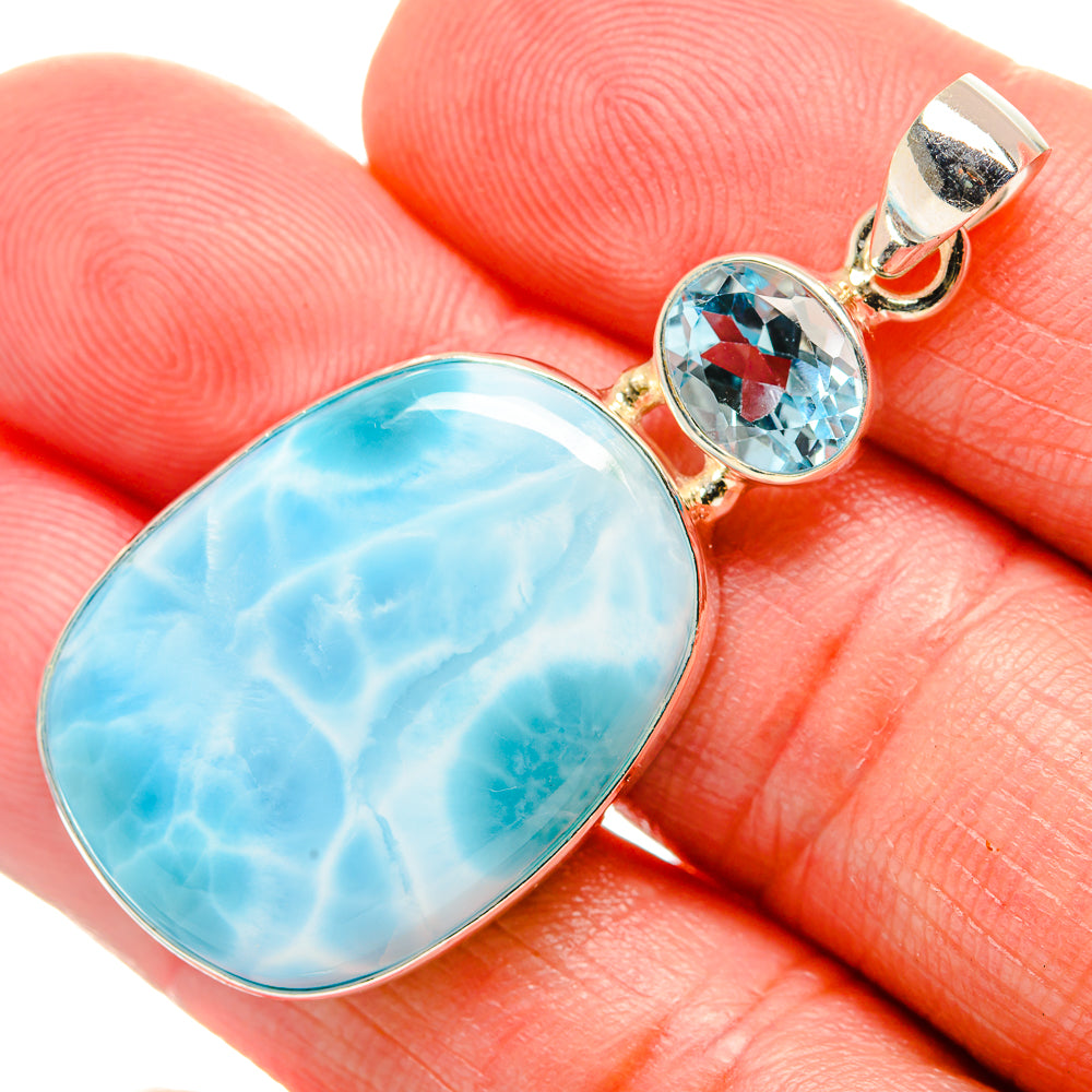 Larimar Pendants handcrafted by Anasilvercos - PD33621
