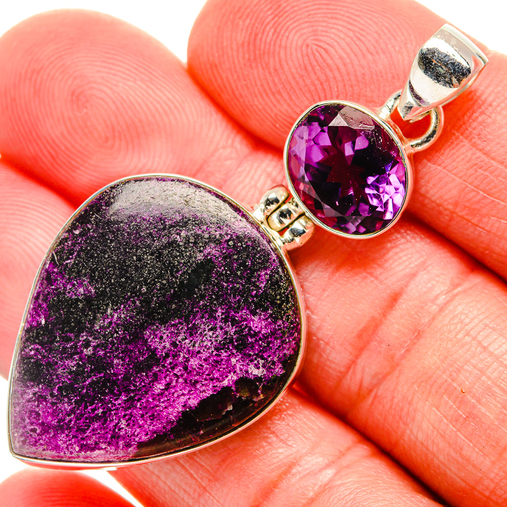 Ruby Fuchsite Pendants handcrafted by Anasilvercos - PD33624