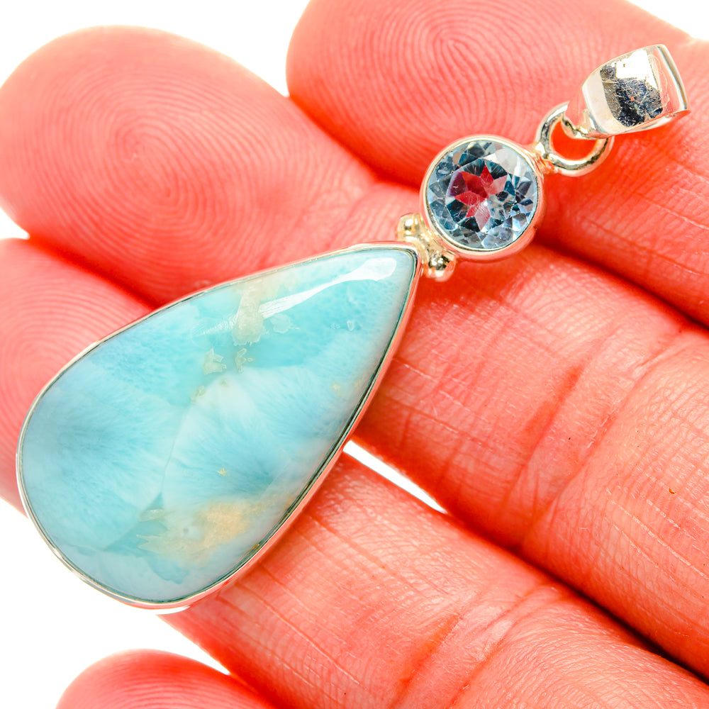 Larimar Pendants handcrafted by Anasilvercos - PD33625