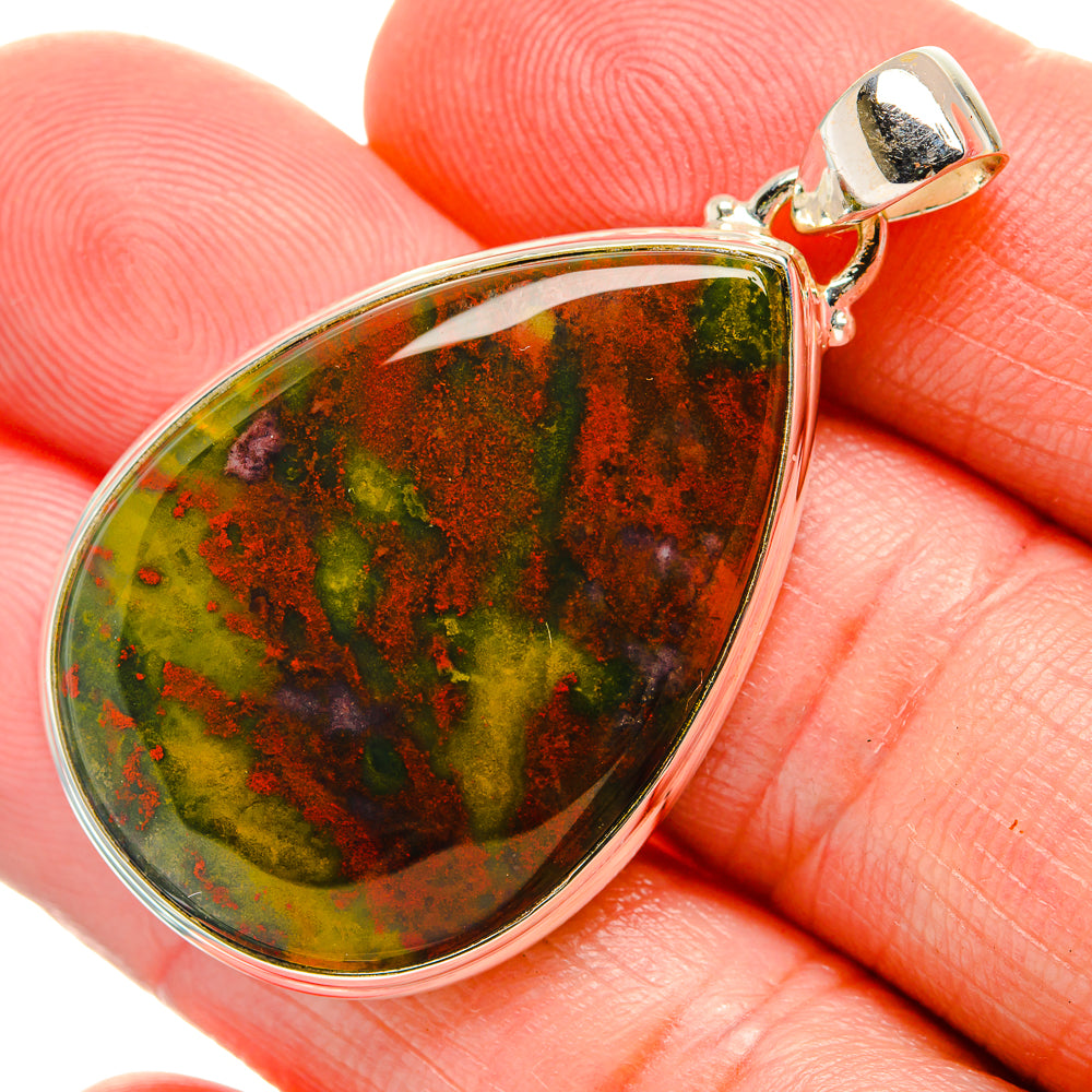 Bloodstone Pendants handcrafted by Anasilvercos - PD33633