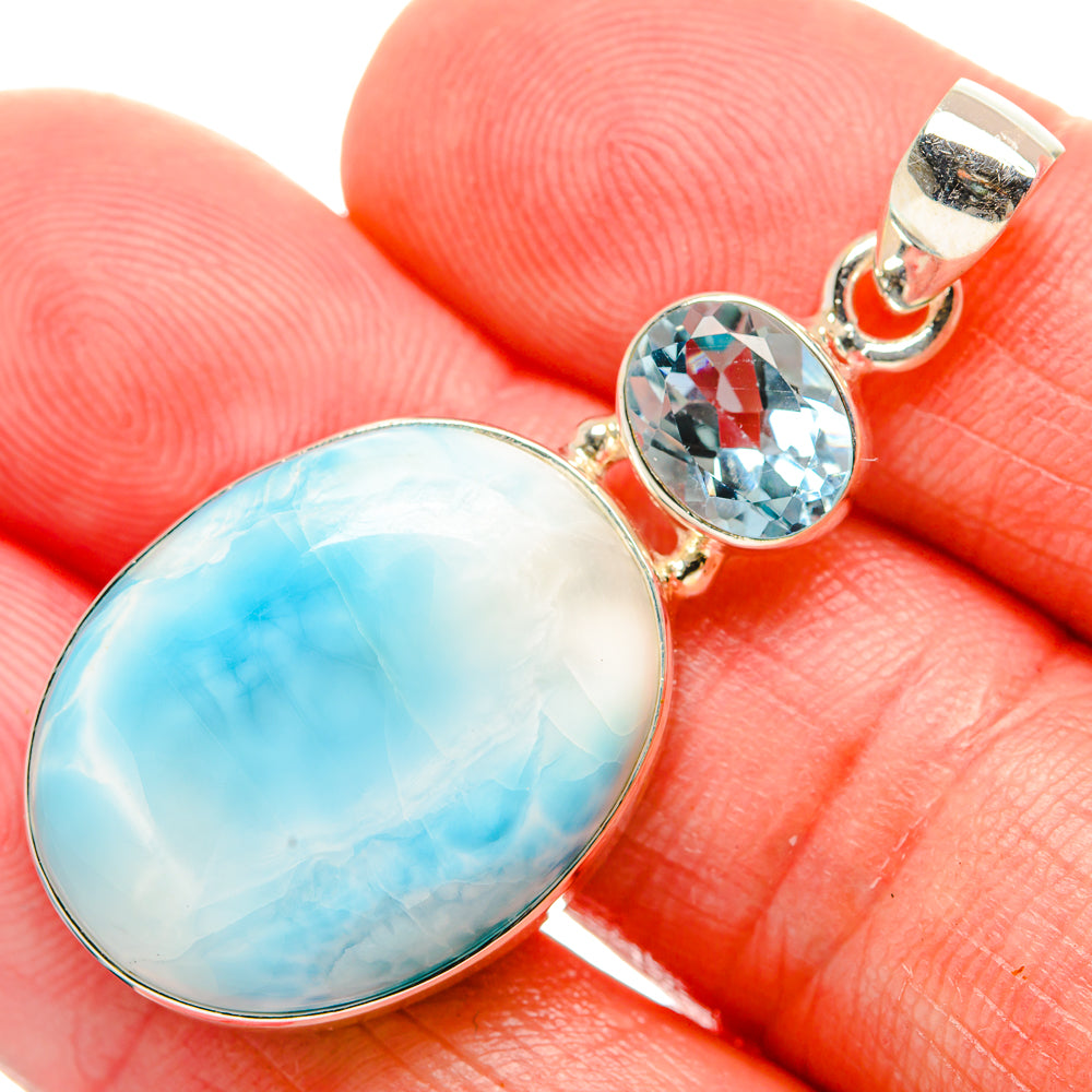 Larimar Pendants handcrafted by Anasilvercos - PD33635