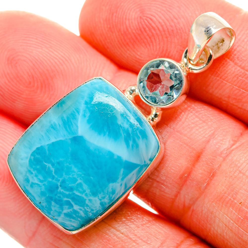 Larimar Pendants handcrafted by Anasilvercos - PD33646
