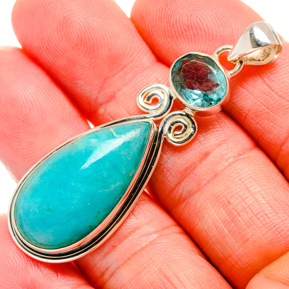 Amazonite Pendants handcrafted by Anasilvercos - PD33649