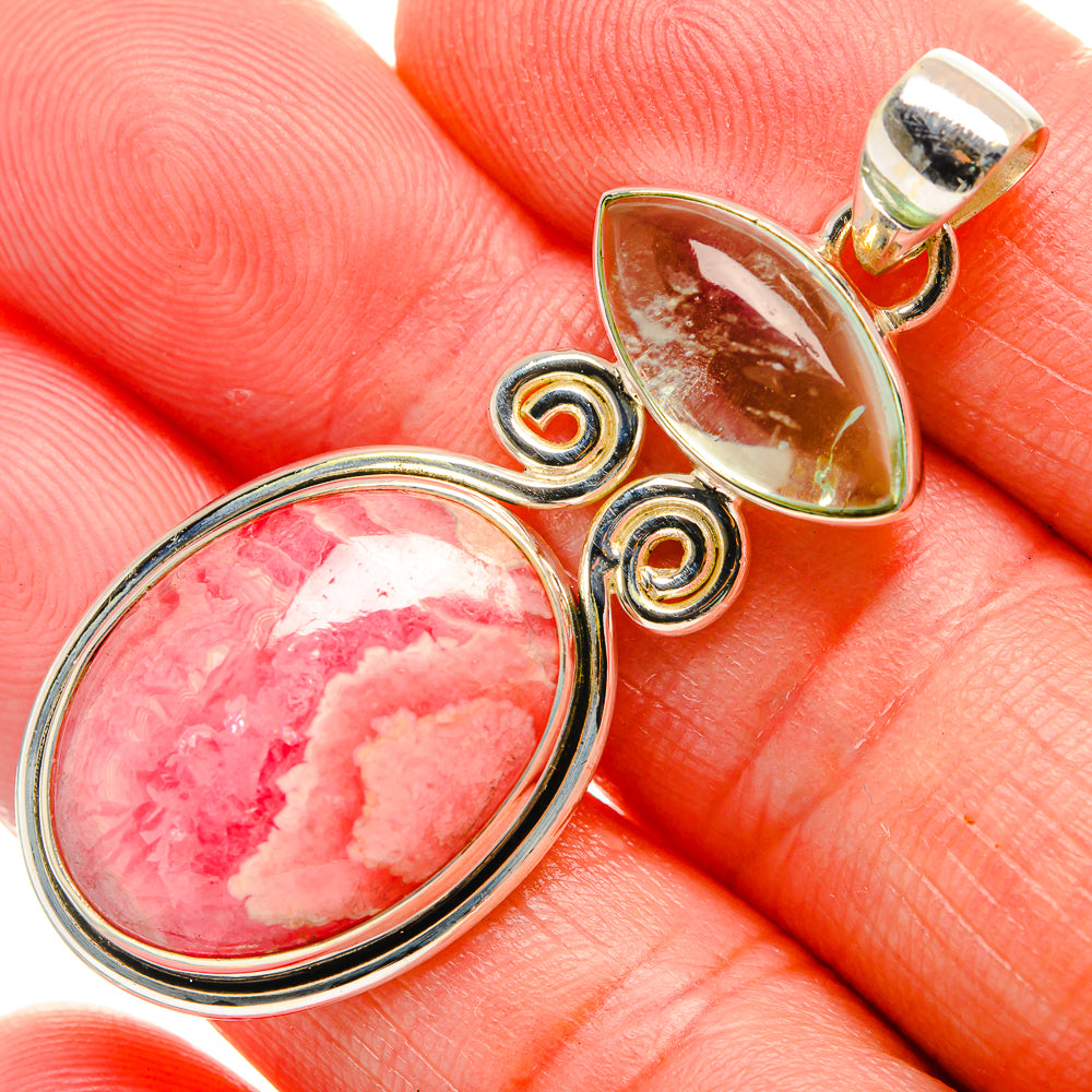 Rhodochrosite Pendants handcrafted by Anasilvercos - PD33653