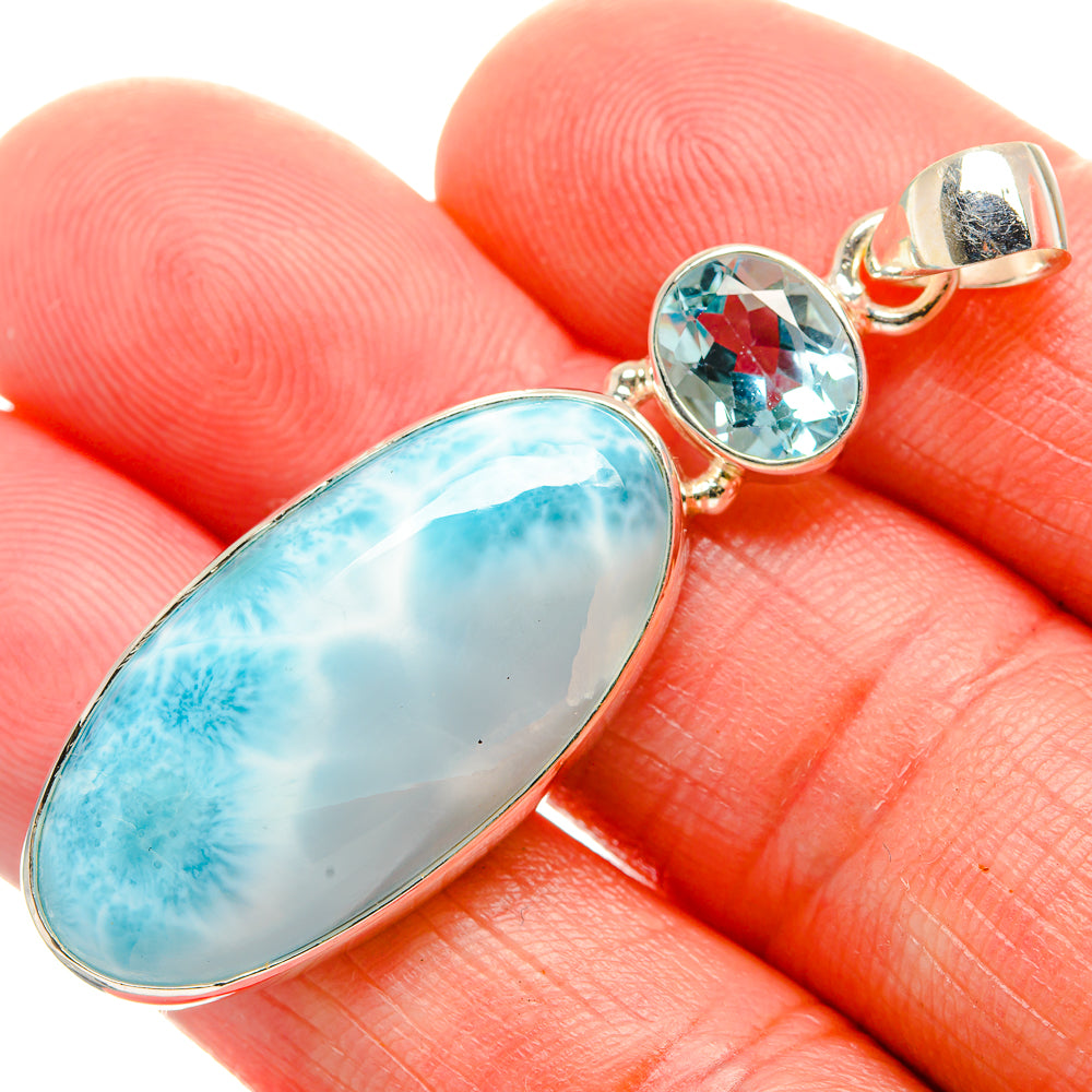 Larimar Pendants handcrafted by Anasilvercos - PD33654