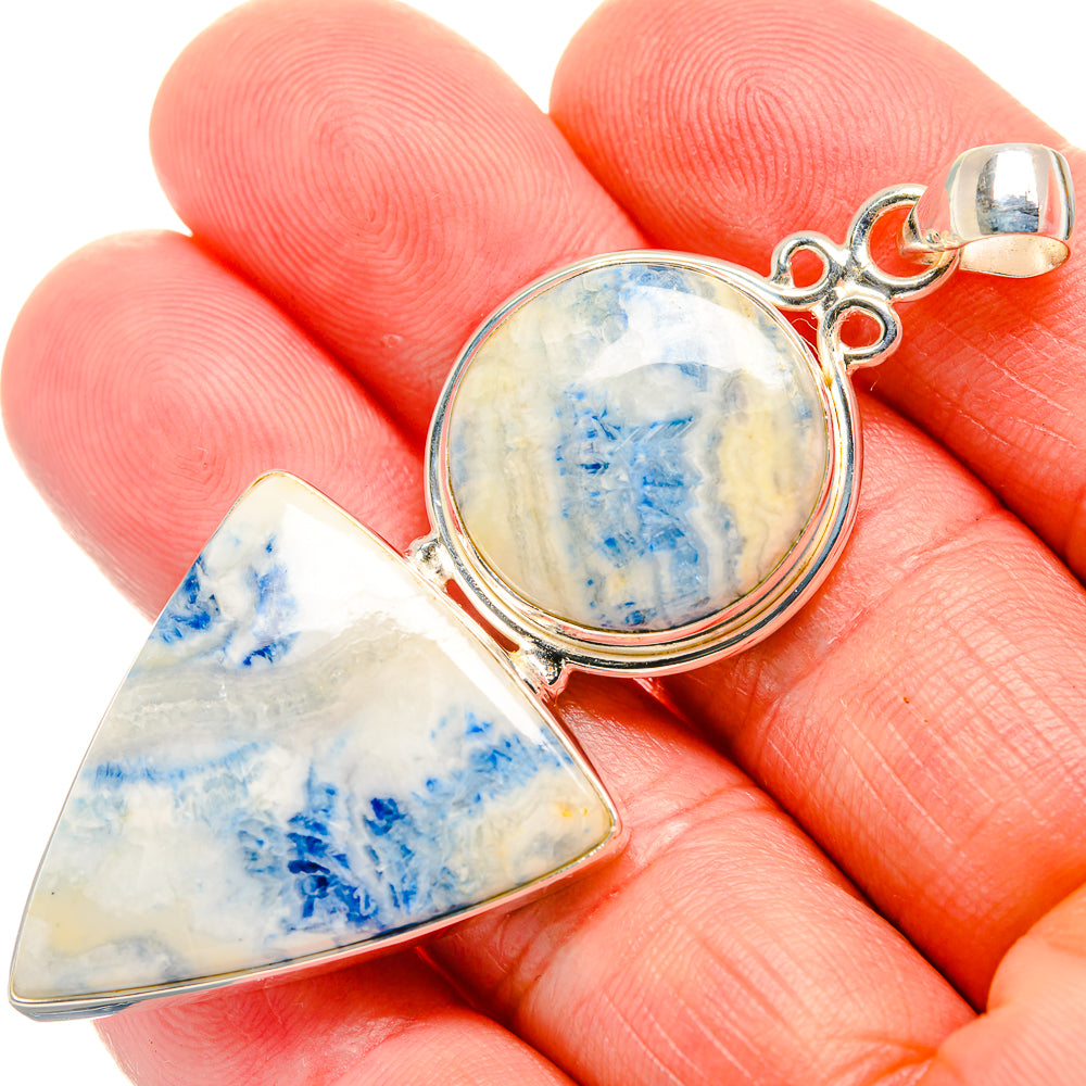 Blue Scheelite Pendants handcrafted by Anasilvercos - PD33655