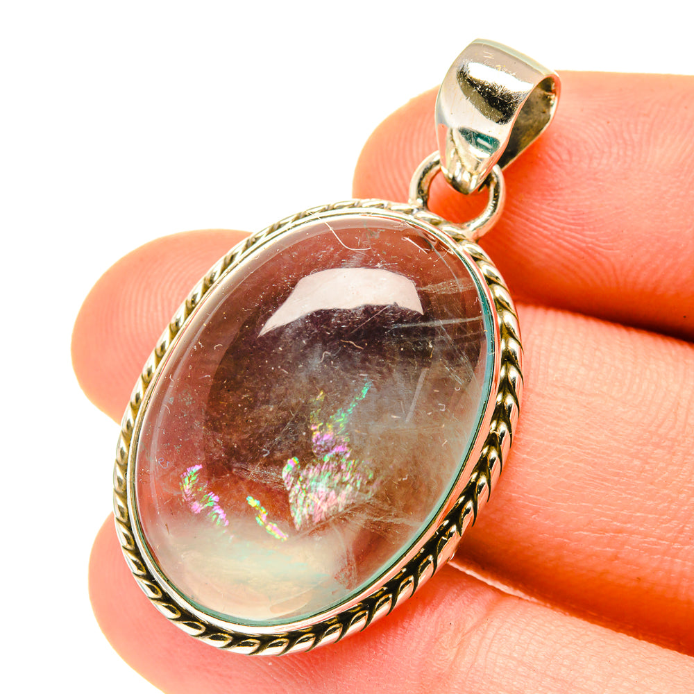 Blue Fluorite Pendants handcrafted by Anasilvercos - PD3367