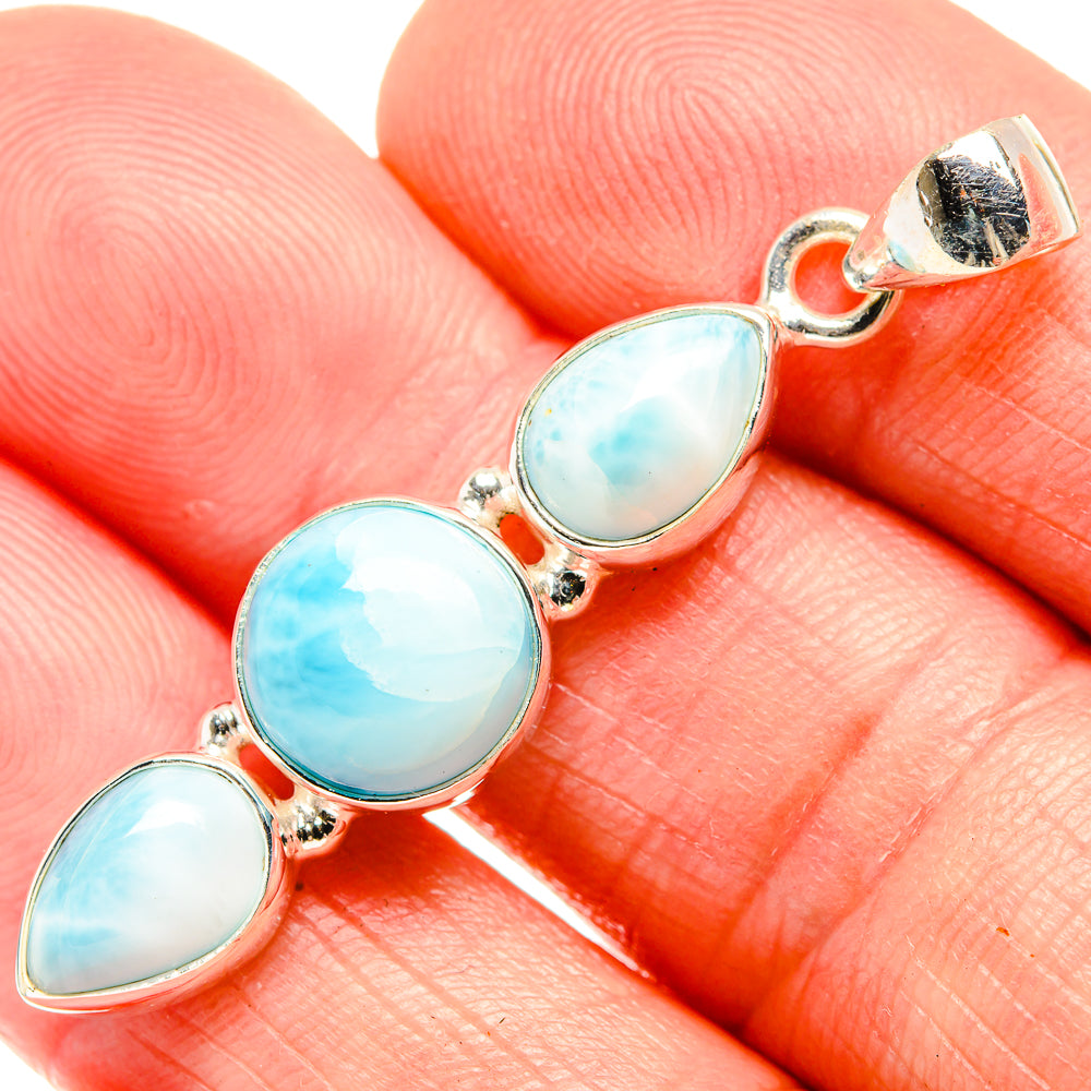 Larimar Pendants handcrafted by Anasilvercos - PD33674
