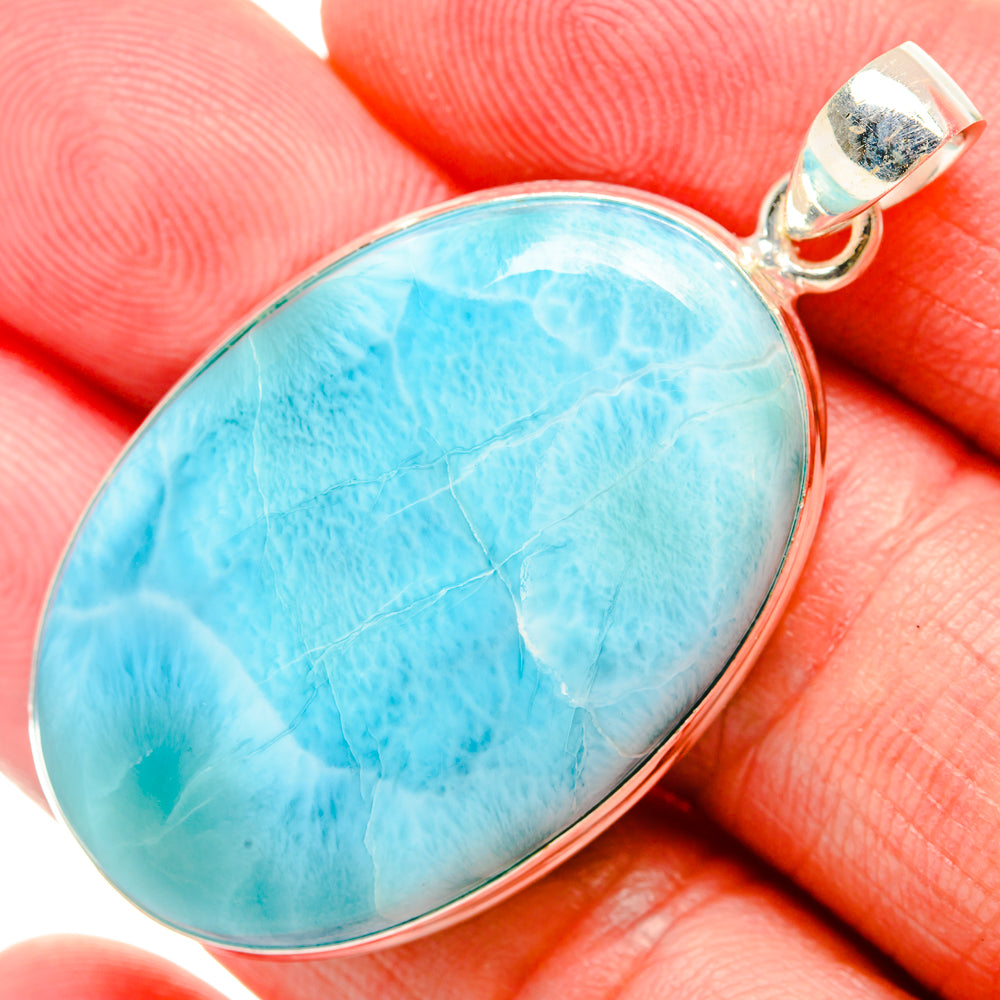 Larimar Pendants handcrafted by Anasilvercos - PD33717