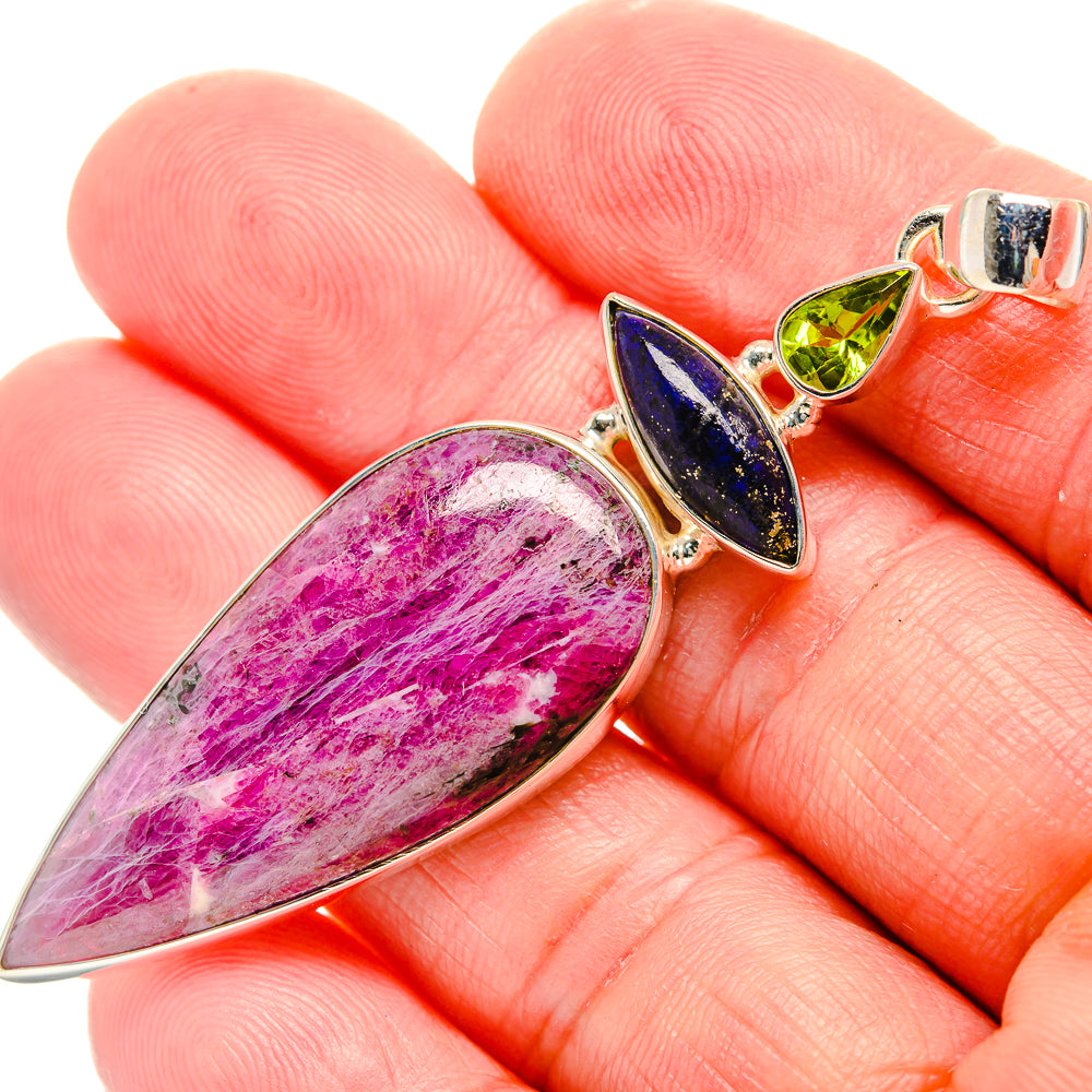 Russian Eudialyte Pendants handcrafted by Anasilvercos - PD33740