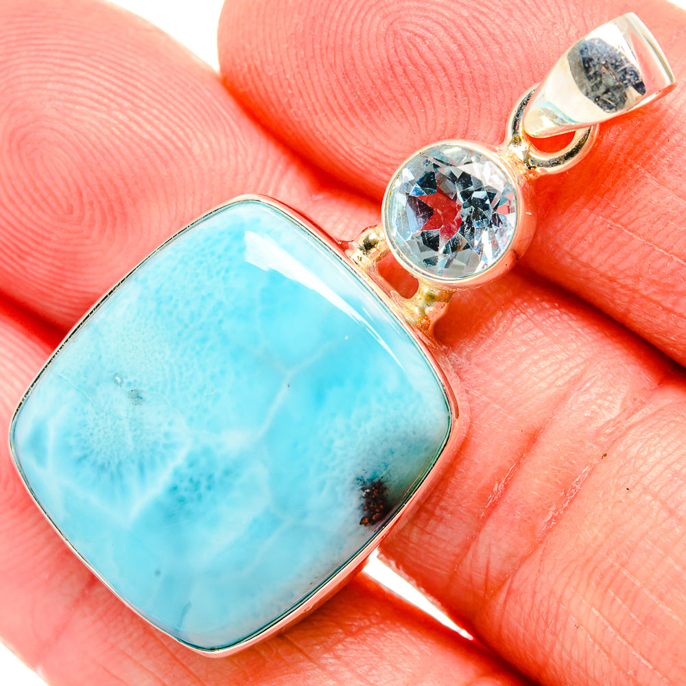 Larimar Pendants handcrafted by Anasilvercos - PD33745