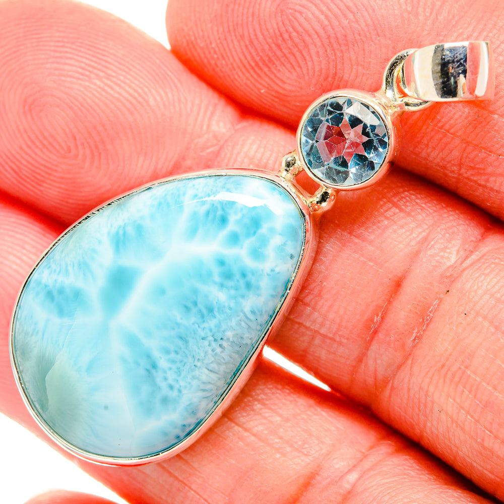 Larimar Pendants handcrafted by Anasilvercos - PD33746