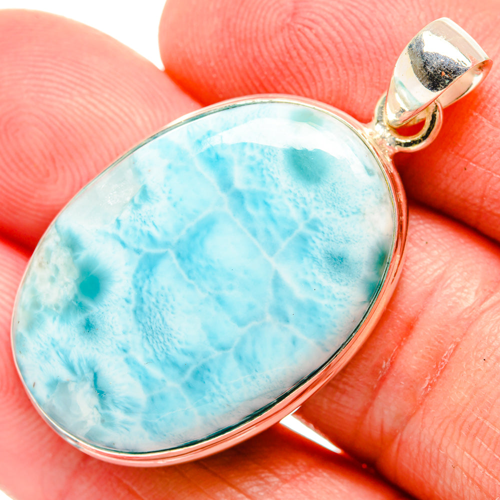 Larimar Pendants handcrafted by Anasilvercos - PD33753