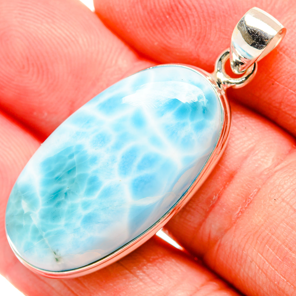 Larimar Pendants handcrafted by Anasilvercos - PD33754
