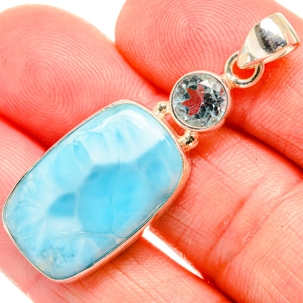 Larimar Pendants handcrafted by Anasilvercos - PD33757